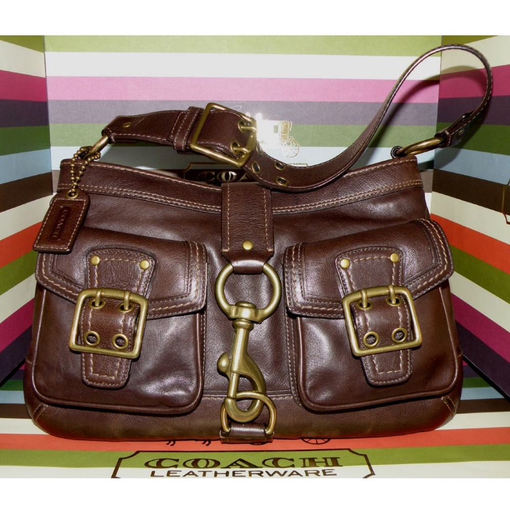 🤎NEW COACH LEGACY LEATHER MANDY SATCHEL SHOULDER BAG ~ 65TH ANNIVERSARY!! 🤎 - Picture 9 of 11